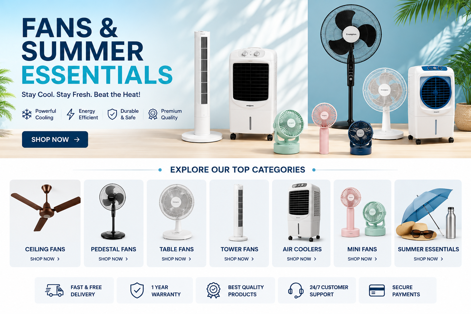 Fans & Summer Essentials