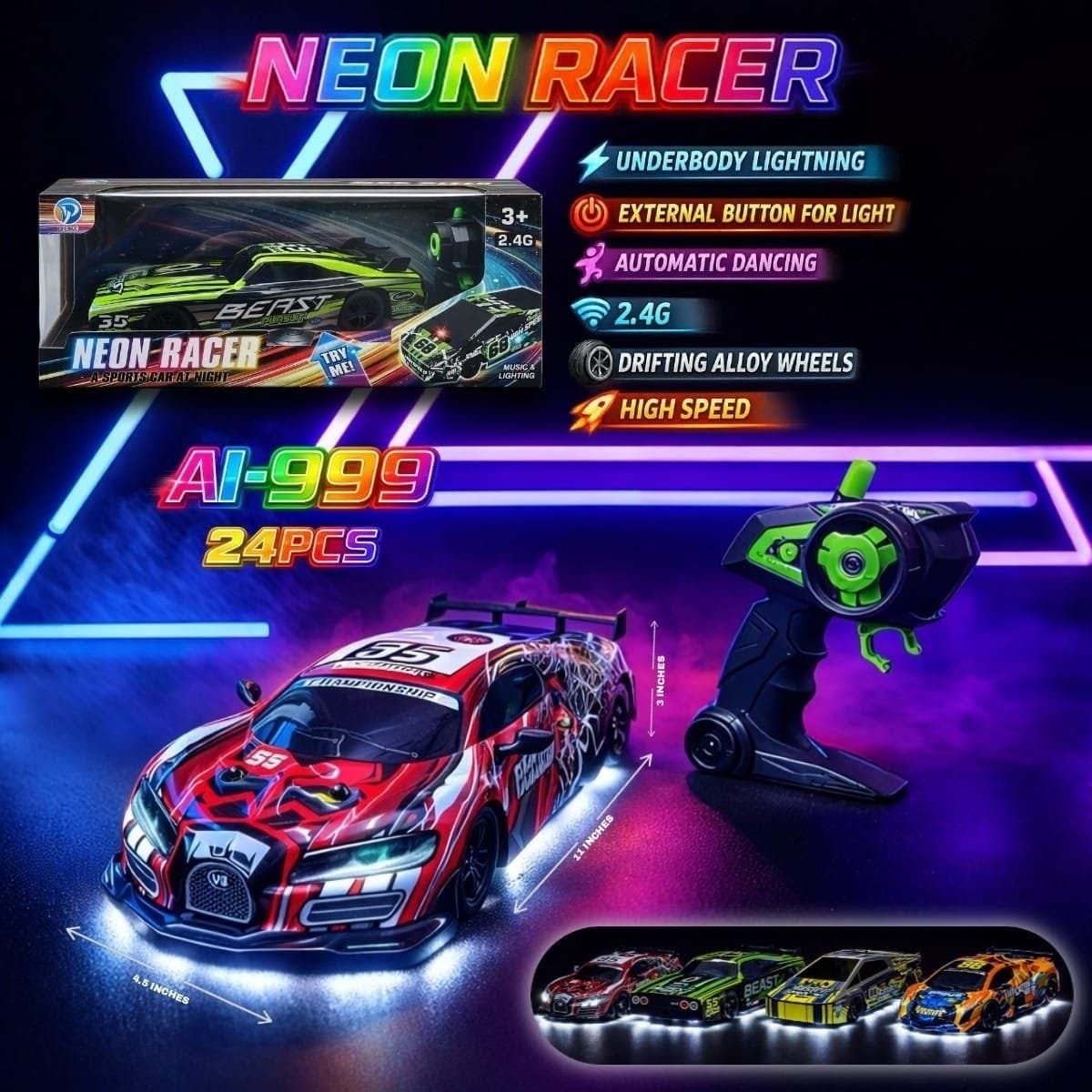 Neon Racer Car(999)